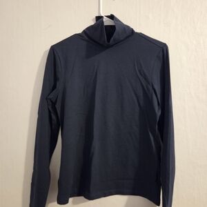 Pact Women's Dark Blue Turtleneck Shirt